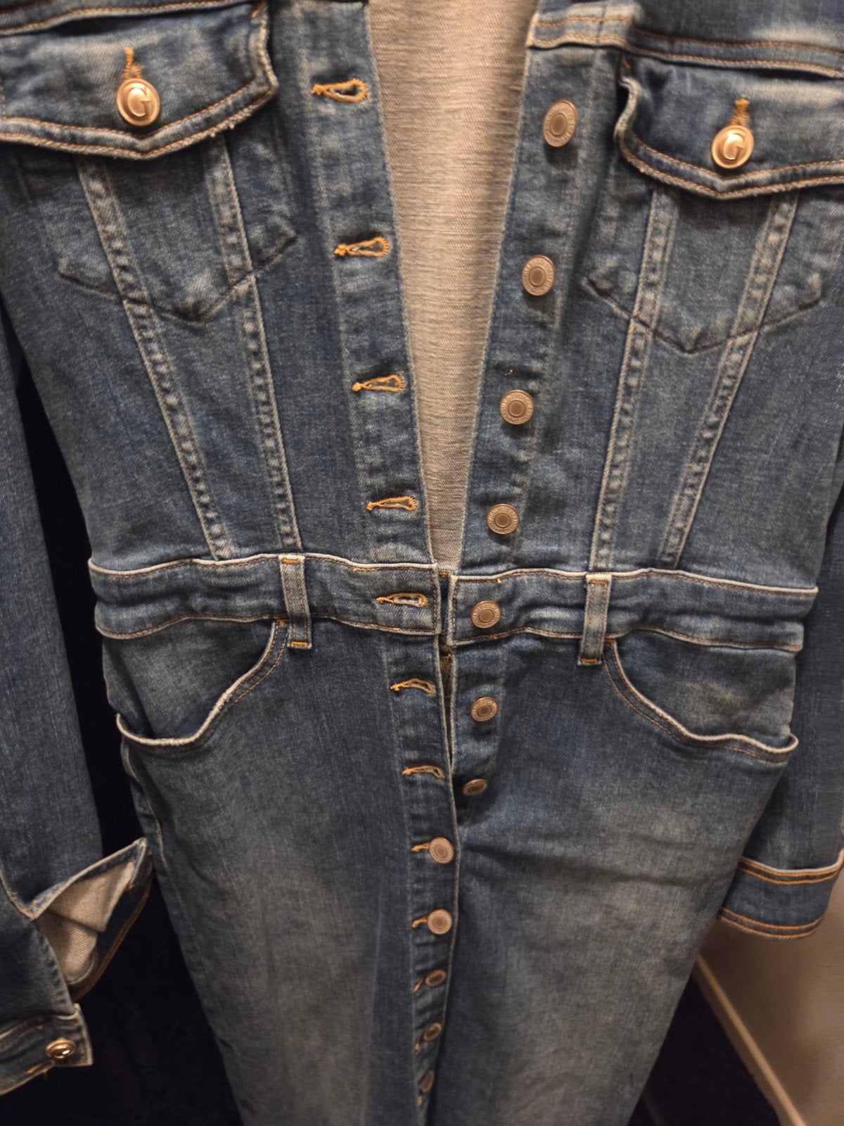 Guess denim jurk spijkerjurk maat M, Kleding | Dames, Maat 38/40 (M), Guess, Blauw, Ophalen of Verzenden