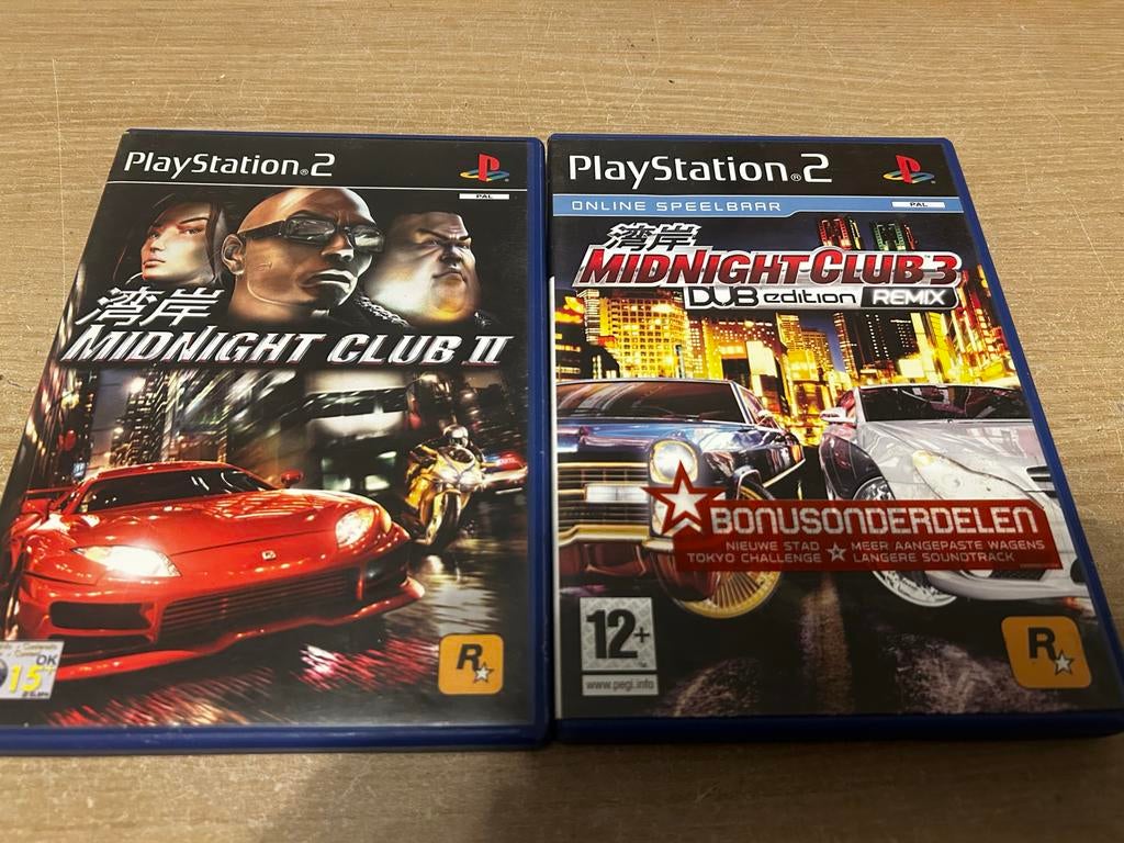 PlayStation 2 Midnight Club 2 & 3 (DUB Edition Remix), Spelcomputers en Games, Racen en Vliegen, 2 spelers, Eén computer, Ophalen of Verzenden