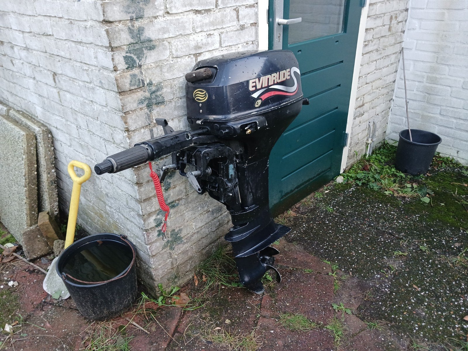 Evinrude 5 pk 4 takt buitenboordmotor, Ophalen of Verzenden, Gebruikt, Motor en Techniek