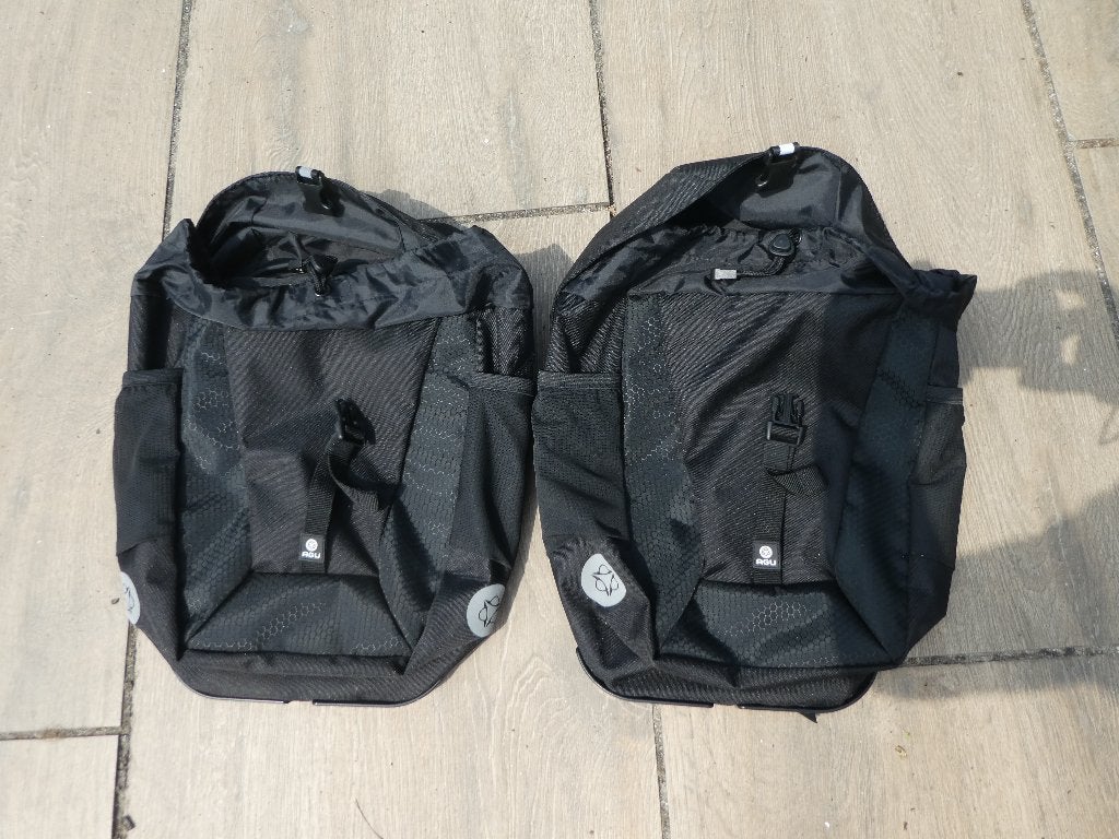 2 AGU fiets voortassen, Fietsen en Brommers, Fietsaccessoires | Fietstassen, Ophalen of Verzenden, Zo goed als nieuw, AGU