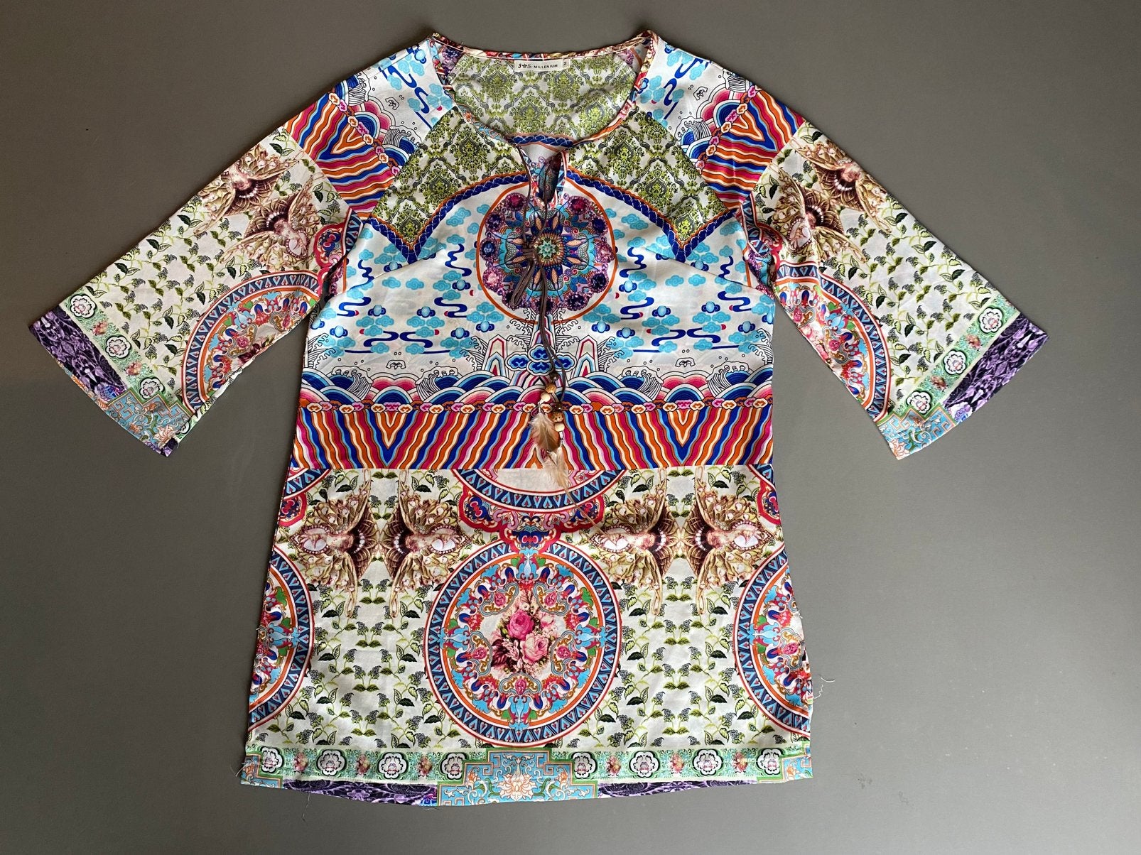 Ibiza boho tuniek maat M, Kleding | Dames, Ophalen of Verzenden, Zo goed als nieuw, Maat 38/40 (M)