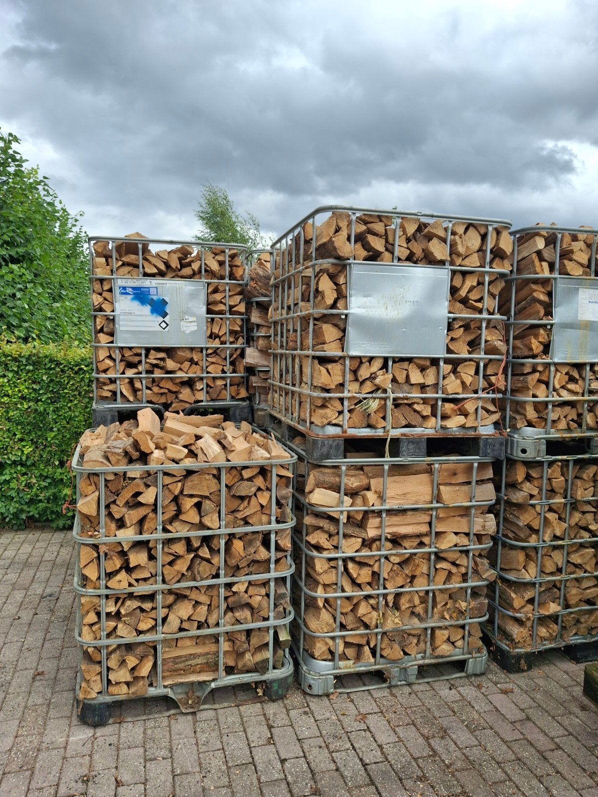 droog eikenhout  per m3, Tuin en Terras, 6 m³ of meer, Ophalen, Overige houtsoorten, Blokken