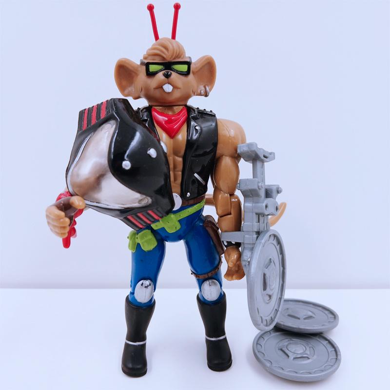 Biker Mice from Mars Throttle V2 Galoob 1993 Actiefiguur, Ophalen of Verzenden, Zo goed als nieuw