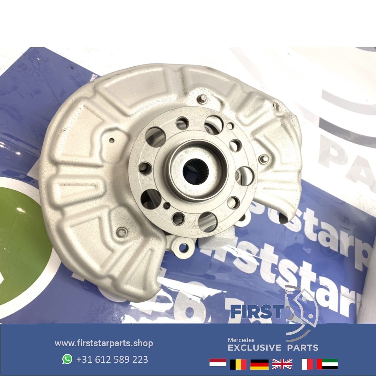 W205 C KLASSE C63 AMG FUSEE WIEL LAGER LINKS ACHTER COMPLEET, Gebruikt, -, Ophalen of Verzenden, -