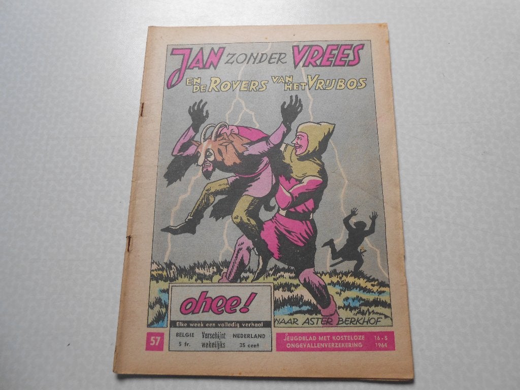 Ohee 57 De rovers van het Vrijbos 1964., Boeken, Stripboeken, Eén stripboek, Ophalen of Verzenden, Gelezen