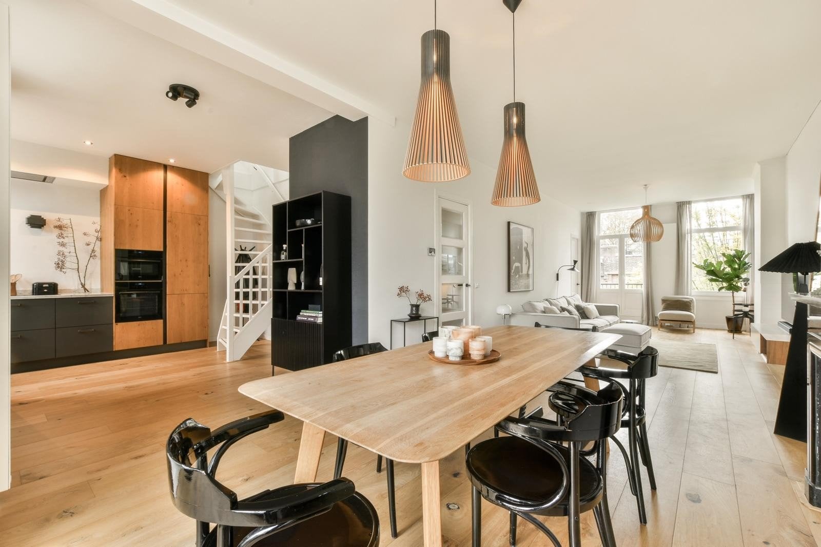 2x Secto 4200 Design Lamp Zwart - Origineel & Goede Staat, Huis en Inrichting, Lampen | Hanglampen, Ophalen, Zo goed als nieuw