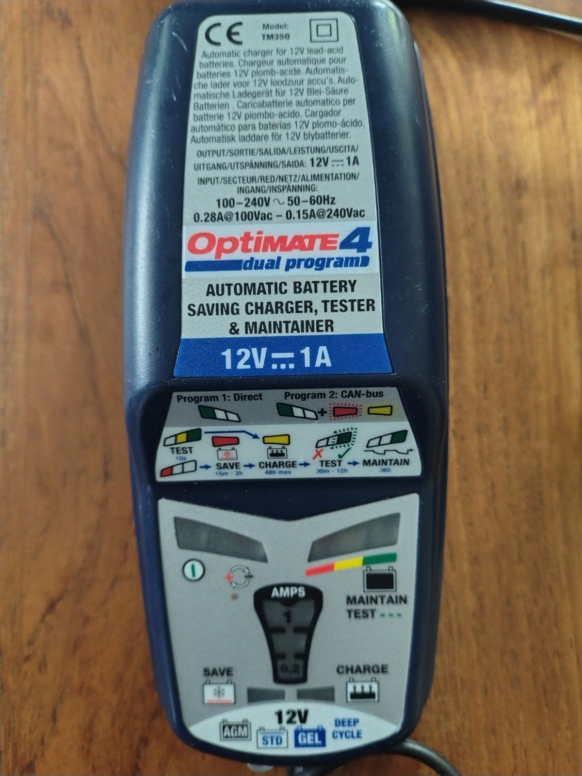 OptiMate 4 Dual Program acculader, tester & onderhouder, Auto-onderdelen, Ophalen of Verzenden, Gebruikt, Universele onderdelen