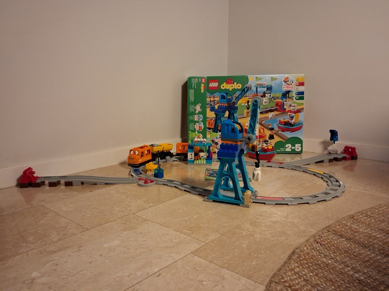 LEGO Duplo Goederen trein  (10875), Overige thema's, Ophalen of Verzenden, Zo goed als nieuw, Duplo