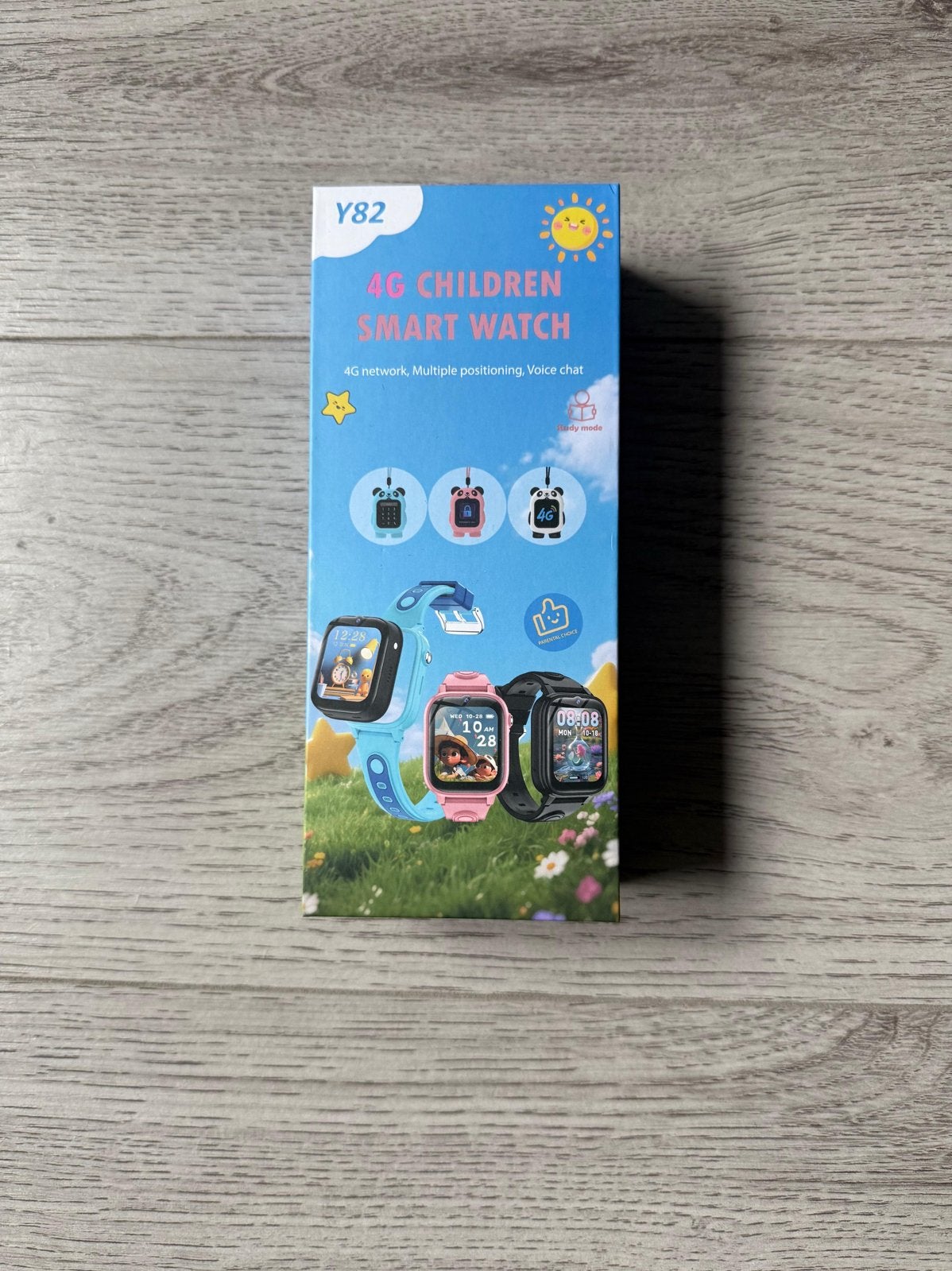 Y82 4G Kinder Smartwatch - Nieuw in Doos, Zwart, Nieuw, Ophalen of Verzenden, Waterdicht