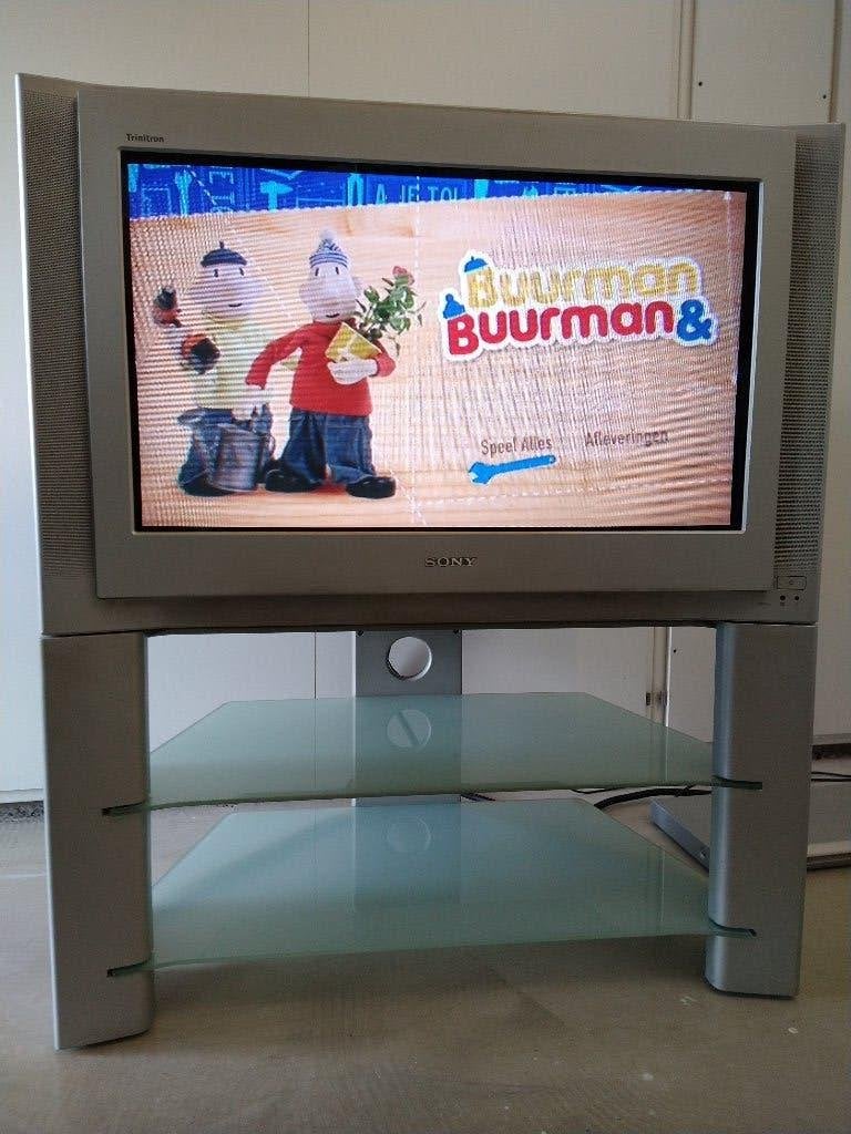 Sony Trinitron 32" CRT - 3x SCART + onderstel, Audio, Tv en Foto, Ophalen, Gebruikt, 80 tot 100 cm, Sony