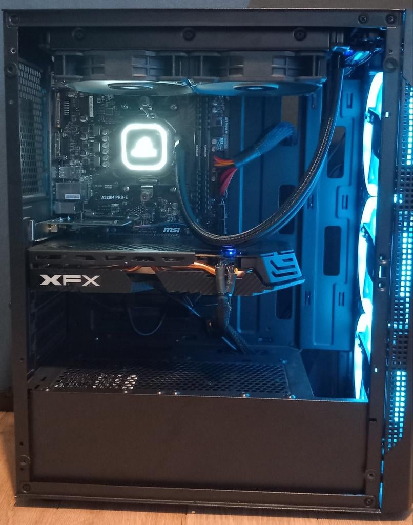 Budget Gaming PC - Ryzen 5 2700, RX 580 XTX, 16GB RAM, Ophalen, Zo goed als nieuw, AMD Ryzen 7, Gaming