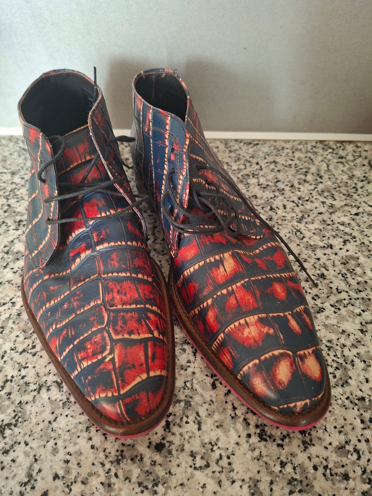 Floris van Bommel boots met krokodillenprint, Kleding | Heren, Schoenen, Overige kleuren, Boots, Floris van Bommel, Ophalen of Verzenden