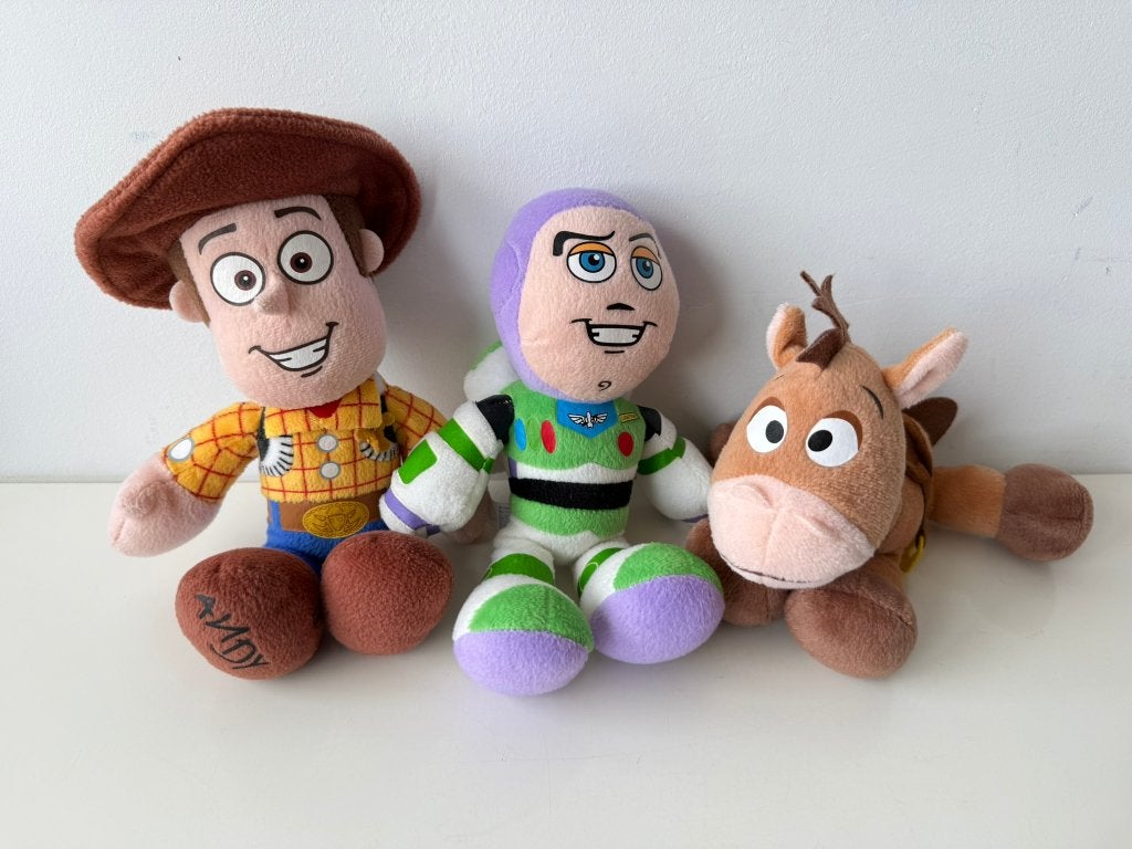 Knuffel set Woody, Bulletje, Buzz / Toy Story / Disney Pixar, Disney, Albert Heijn, Overige typen, Ophalen of Verzenden