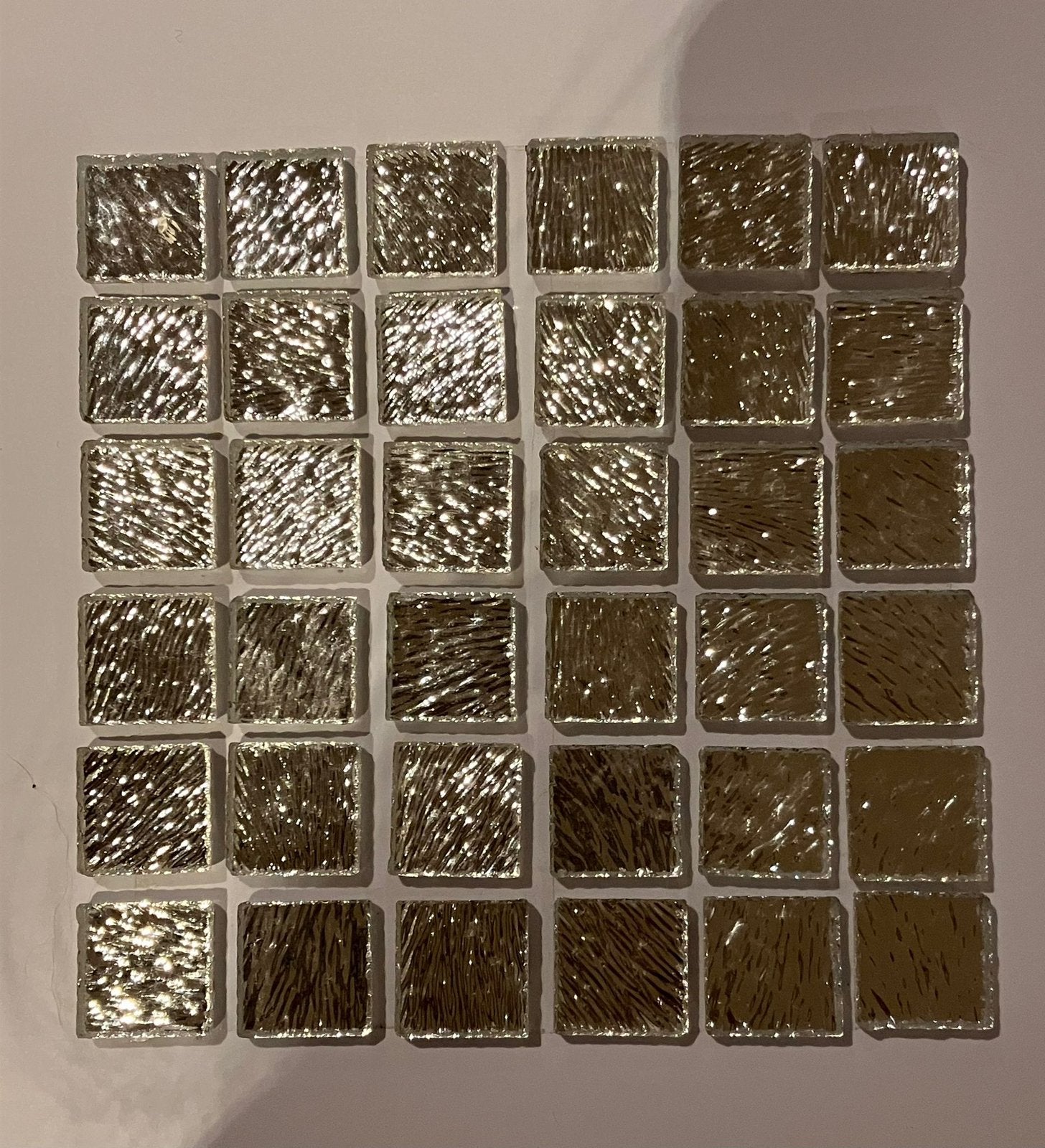 Mozaiek steentjes zilver patroon 15 mm 36 stukjes, Ophalen of Verzenden, Nieuw