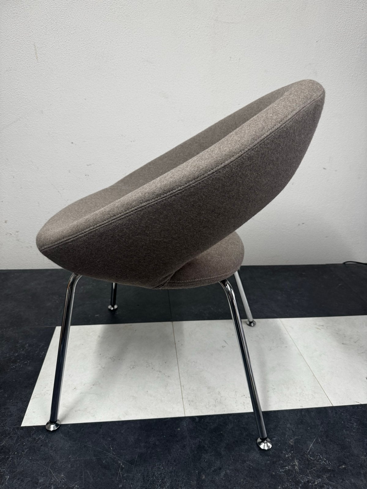 6 Artifort Nina stoelen - wollen stof - Taupe, Ophalen, Gebruikt, Overige kleuren, Stof