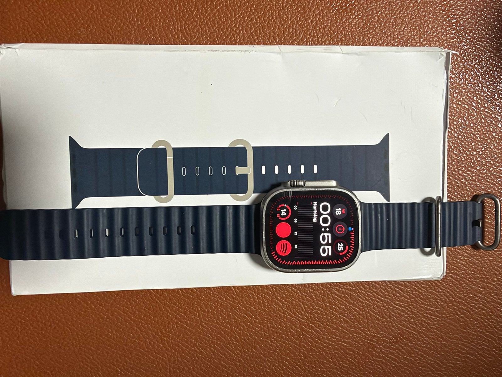 Apple Watch Ultra 1 96% batterij - Originele Ocean Band, Sieraden, Tassen en Uiterlijk, IOS, Ophalen of Verzenden, Zo goed als nieuw