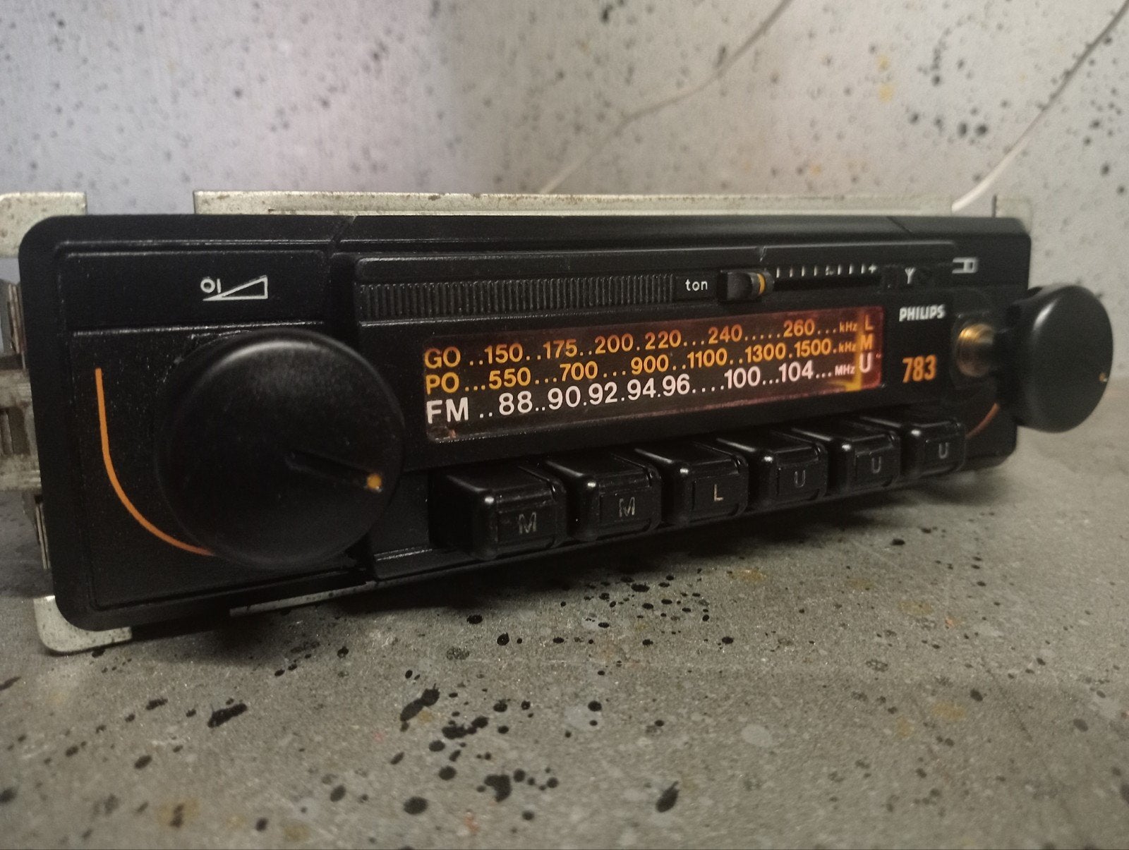 Philips 783 Fm Radio Oldtimer, Auto diversen, Autoradio's, Ophalen of Verzenden