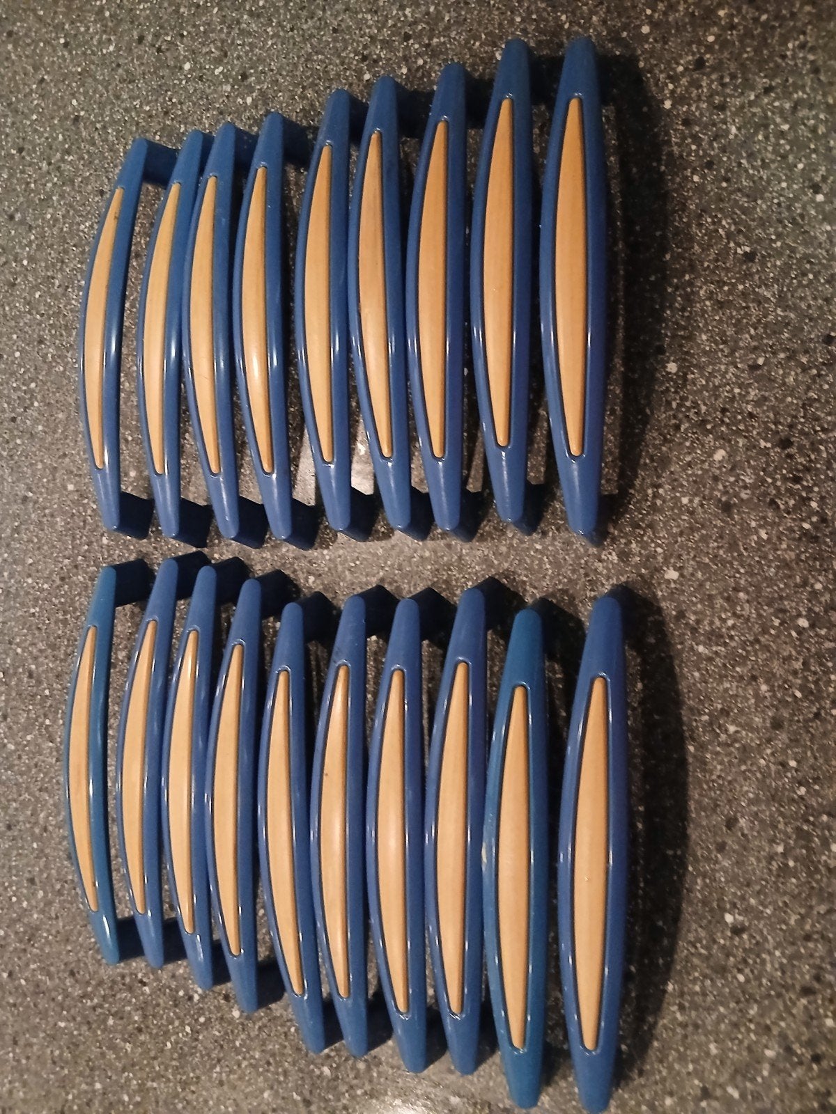 19 originele blauw met eiken handgrepen voor Hobby caravan, Caravans en Kamperen, Ophalen of Verzenden