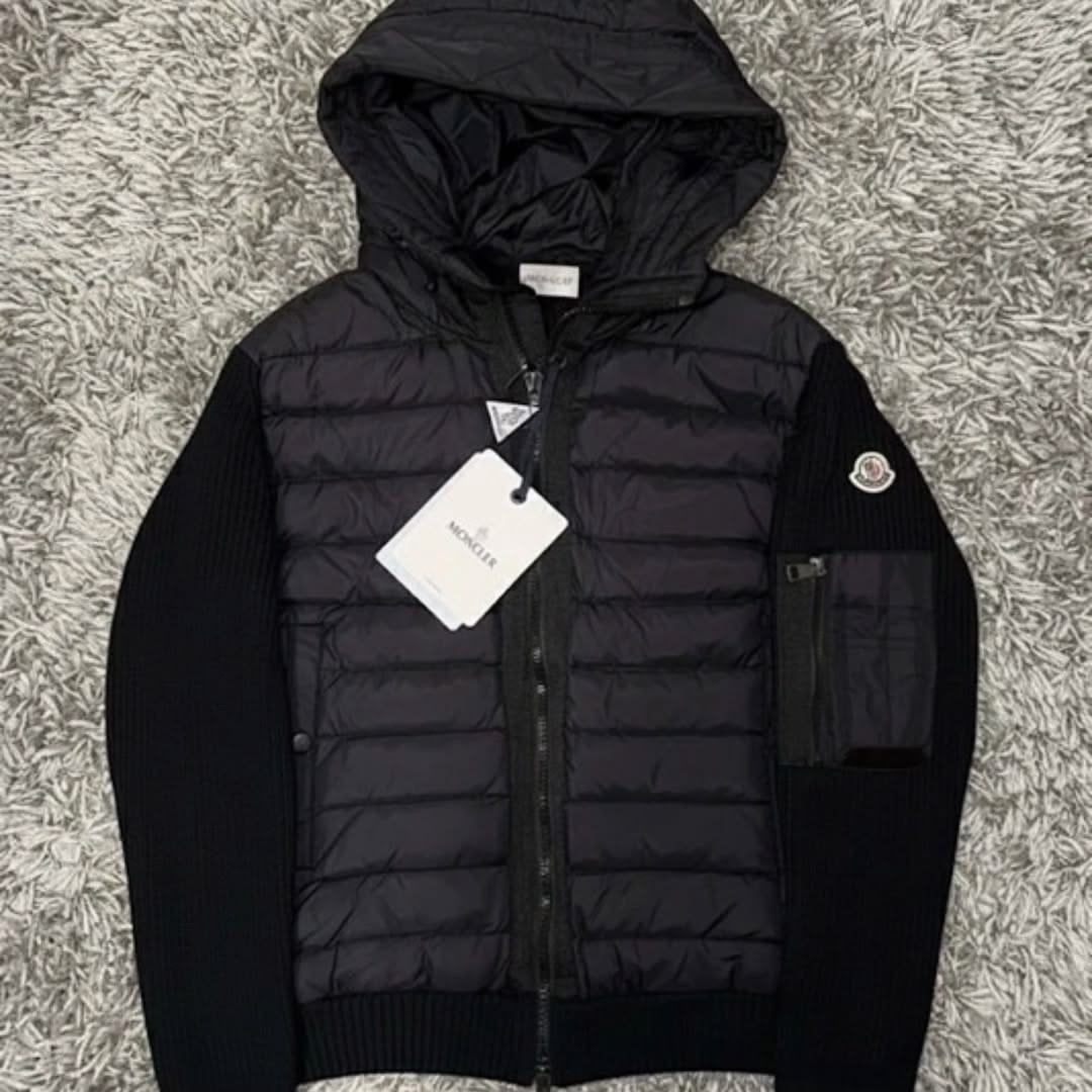 Moncler cardigan zwart, Kleding | Heren, Ophalen of Verzenden, Zo goed als nieuw, Maat 48/50 (M), Zwart