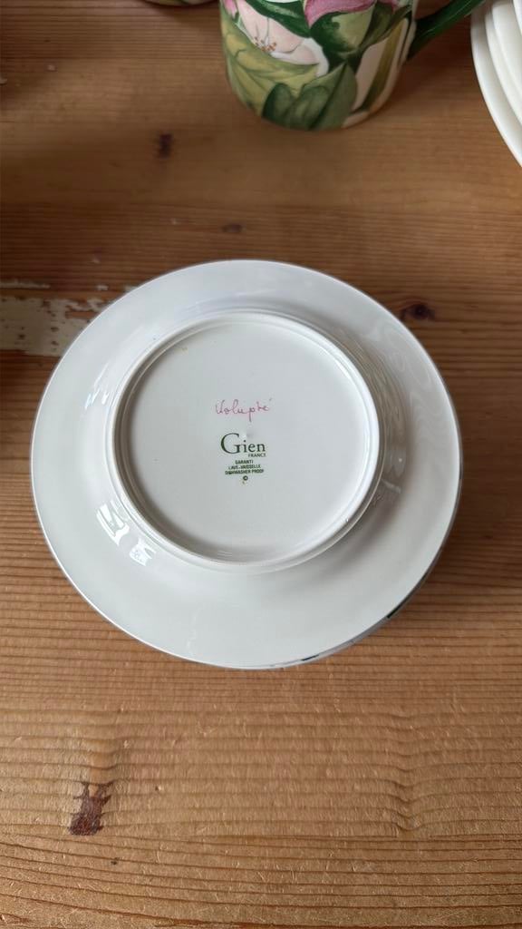 Gien VOLUPTÉ petit fourbordjes, Huis en Inrichting, Keuken | Servies, Nieuw, Ophalen of Verzenden, Bord(en), Overige stijlen