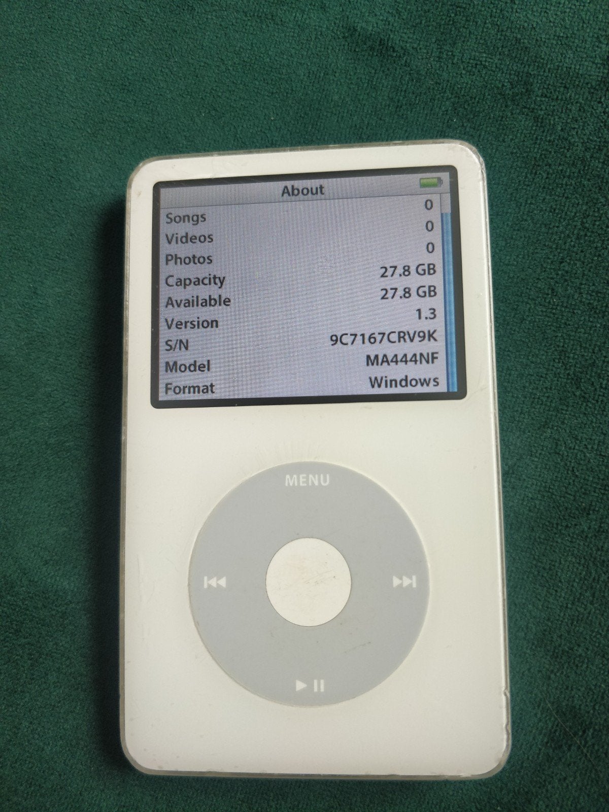 Apple iPod Classic 30GB - Wit, Gebruikt, Classic, Ophalen of Verzenden, 20 tot 40 GB