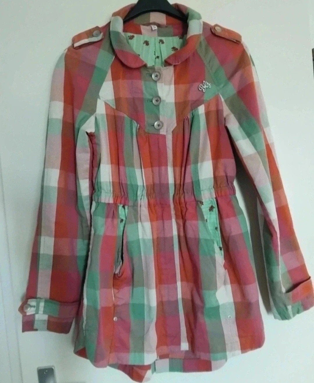 vintage katoenen herfstjas maat xs/s, Ophalen of Verzenden, Maat 34 (XS) of kleiner, Groen, Blutsgeschwister