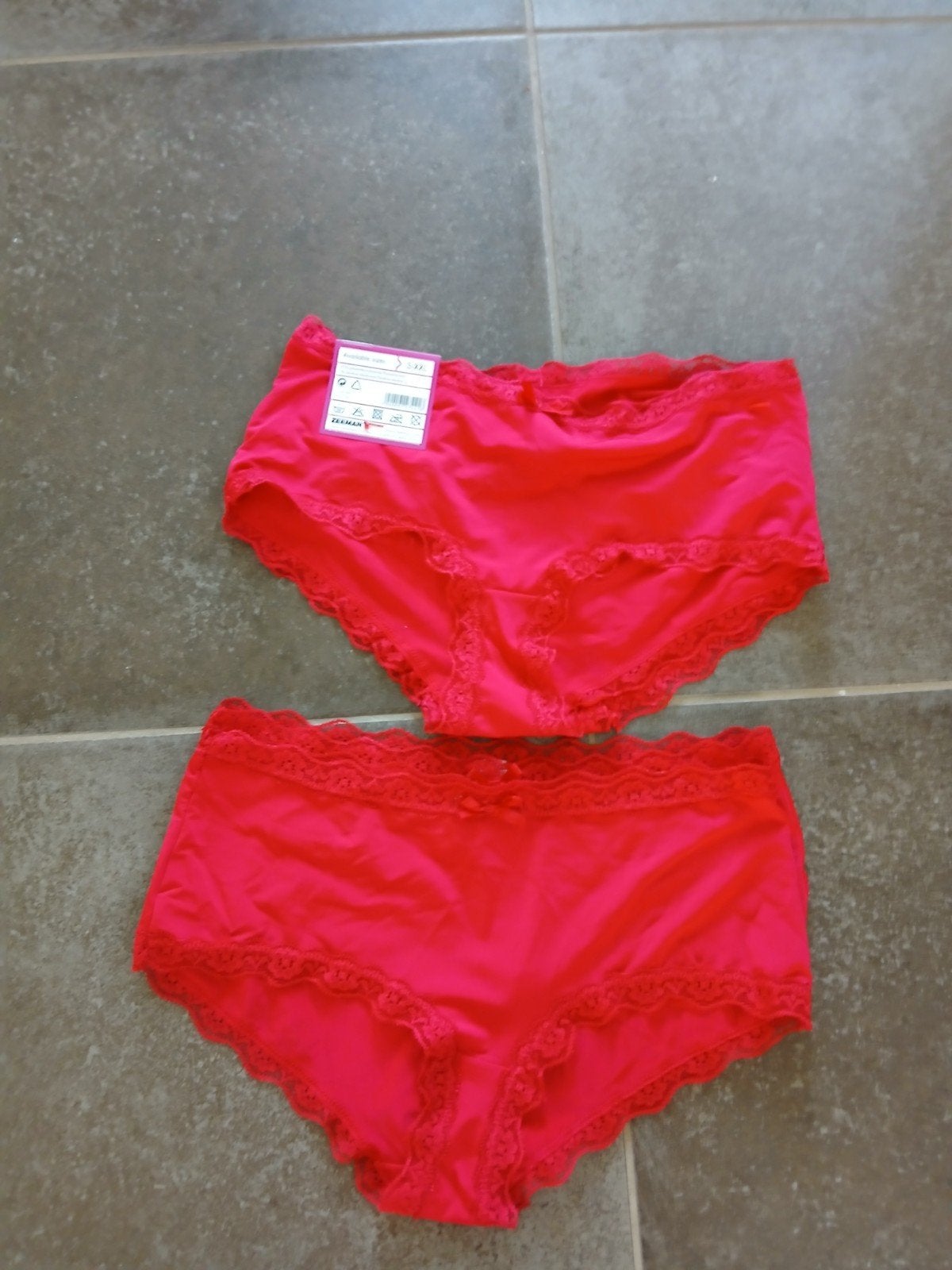 Nieuwe rode dameshipster, 4 stuks, in maat XL., Zeeman, Ophalen, Rood, Slip