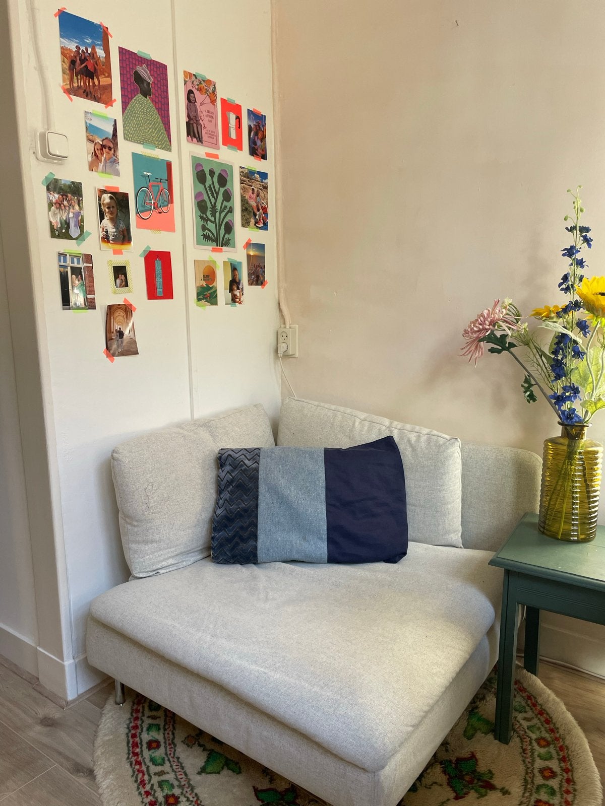 Ikea Soderhamn Hoek Element Bank Gunnared beige, Ophalen, Eenpersoons, 75 tot 100 cm, Zo goed als nieuw