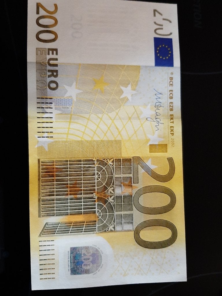 200 euro bankbiljet oude model, Ophalen of Verzenden, Duitsland, 200 euro, Setje