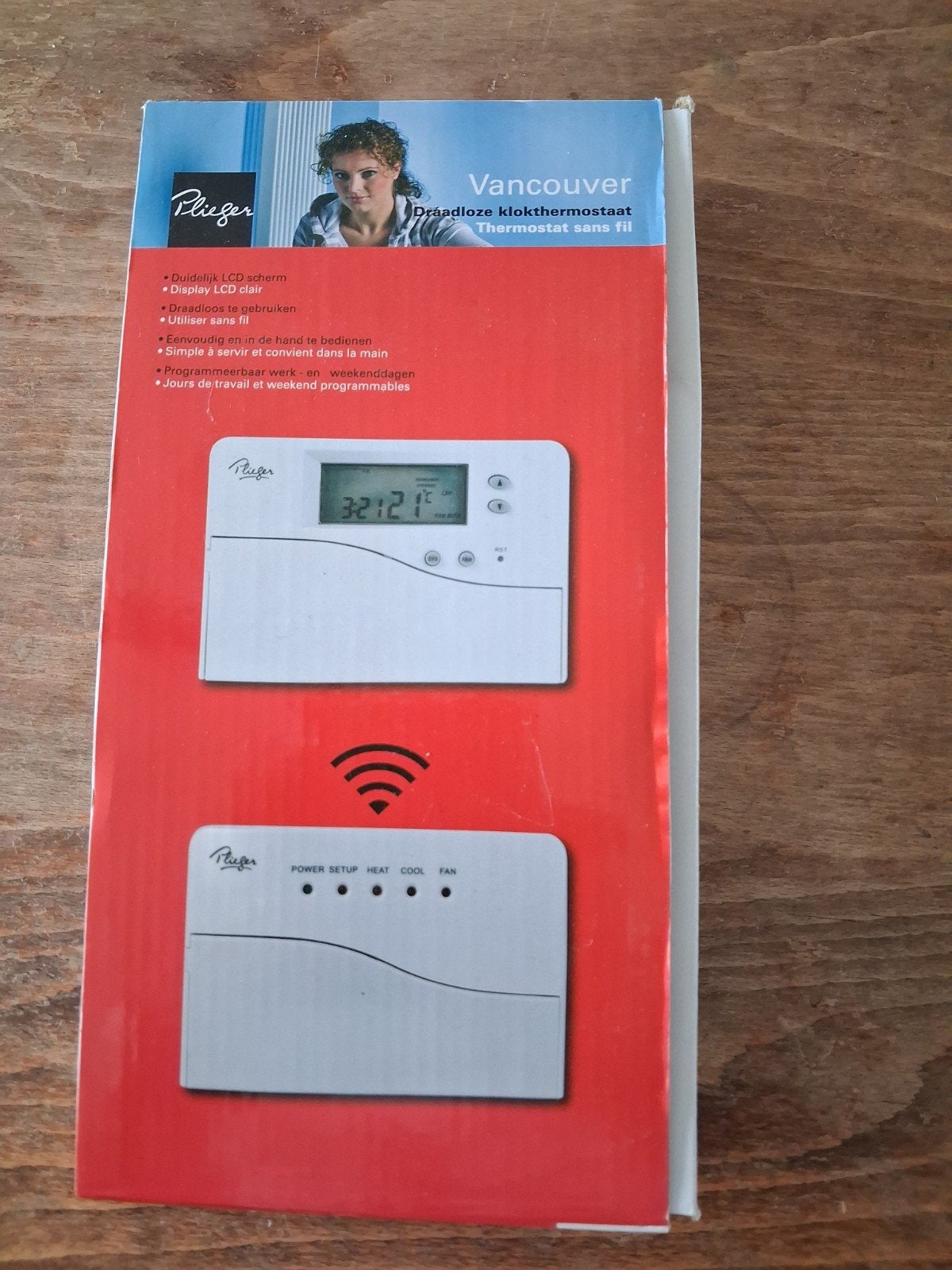 Plieger Vancouver Draadloze Klokthermostaat - Nieuw, Ophalen of Verzenden, Slimme thermostaat, Nieuw