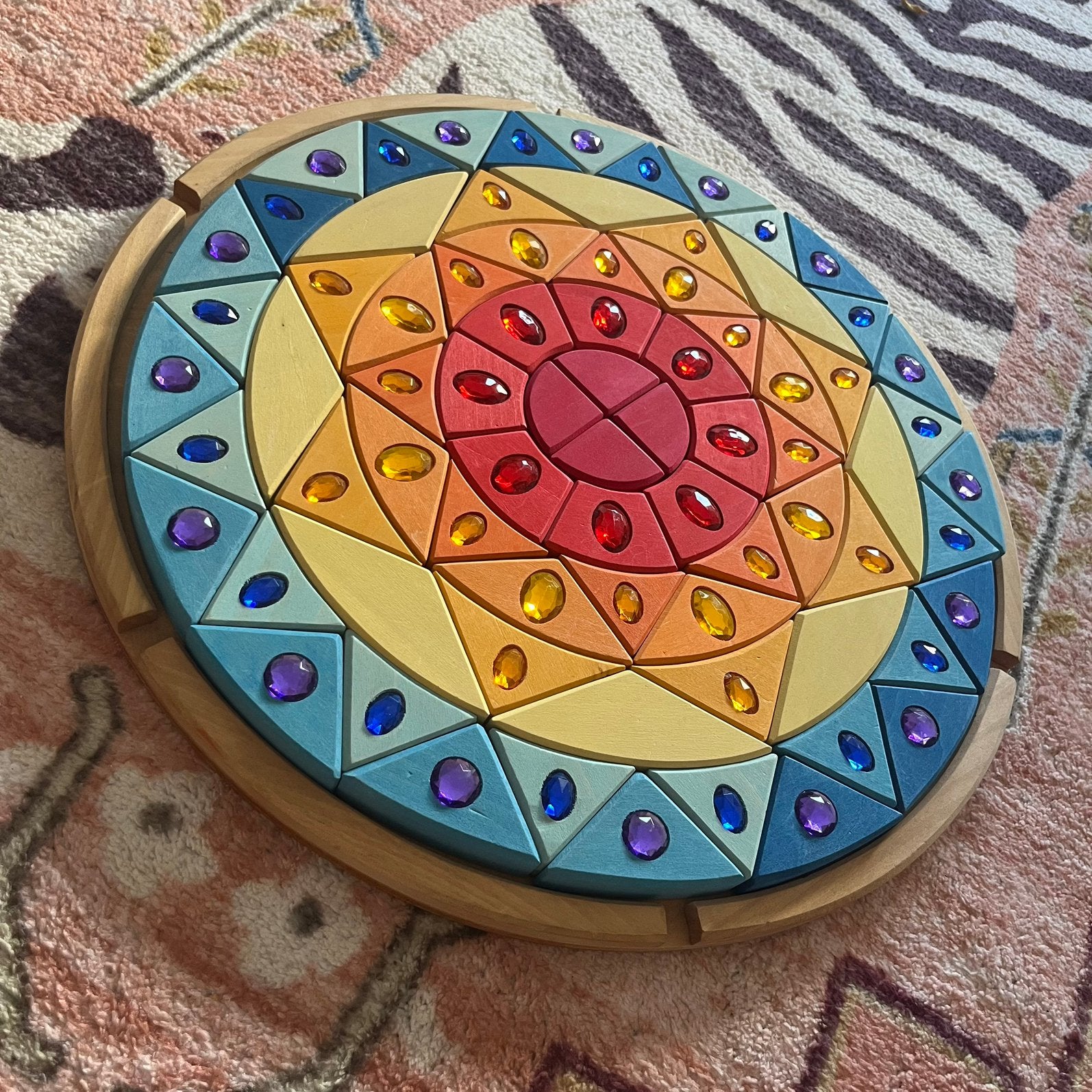 Grimms’s glitter mandala puzzel zon, Ophalen of Verzenden, Zo goed als nieuw