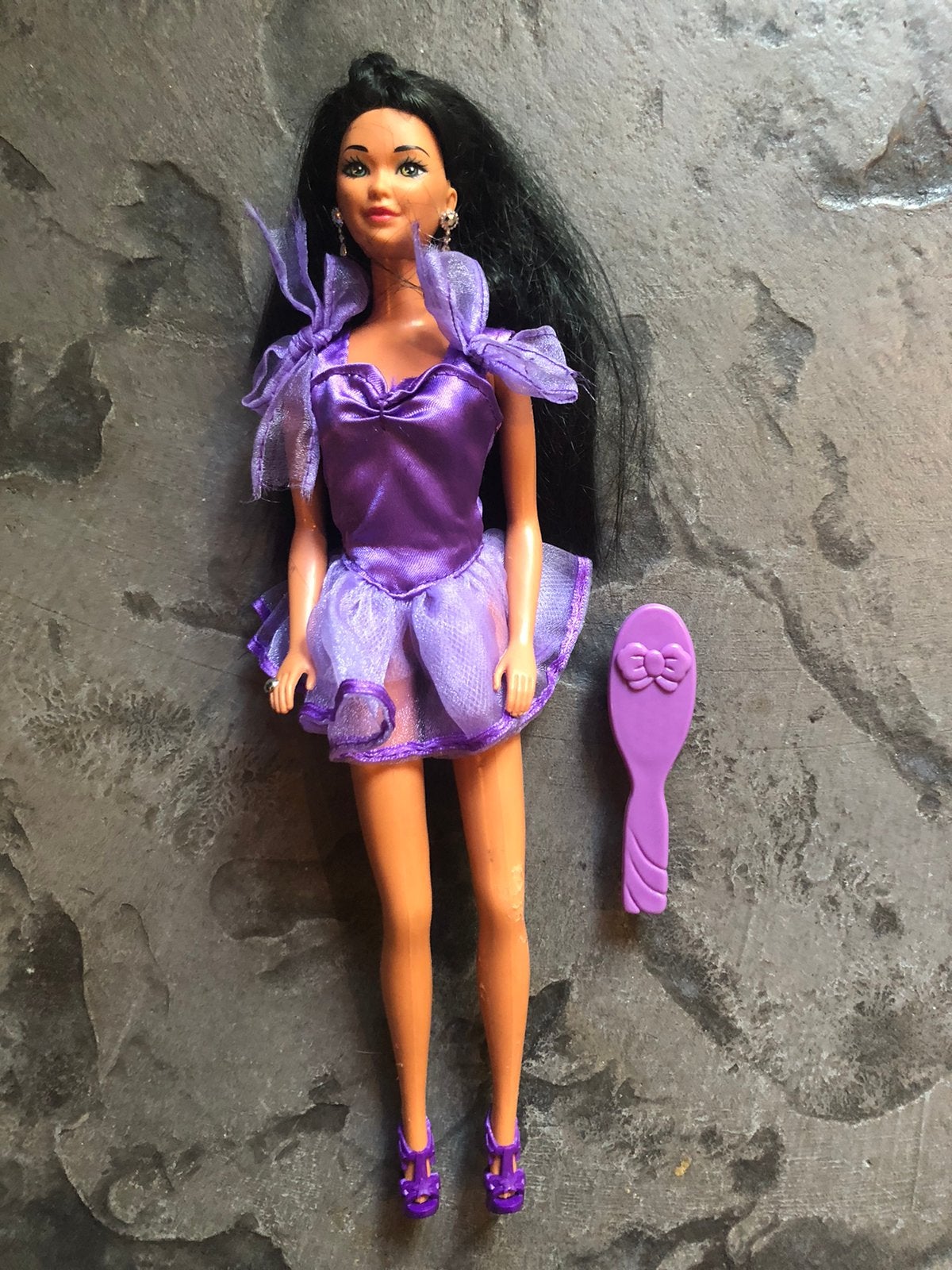 Barbie licht getint in paarse zomerse outfit mattel, Ophalen, Nieuw, Fashion Doll