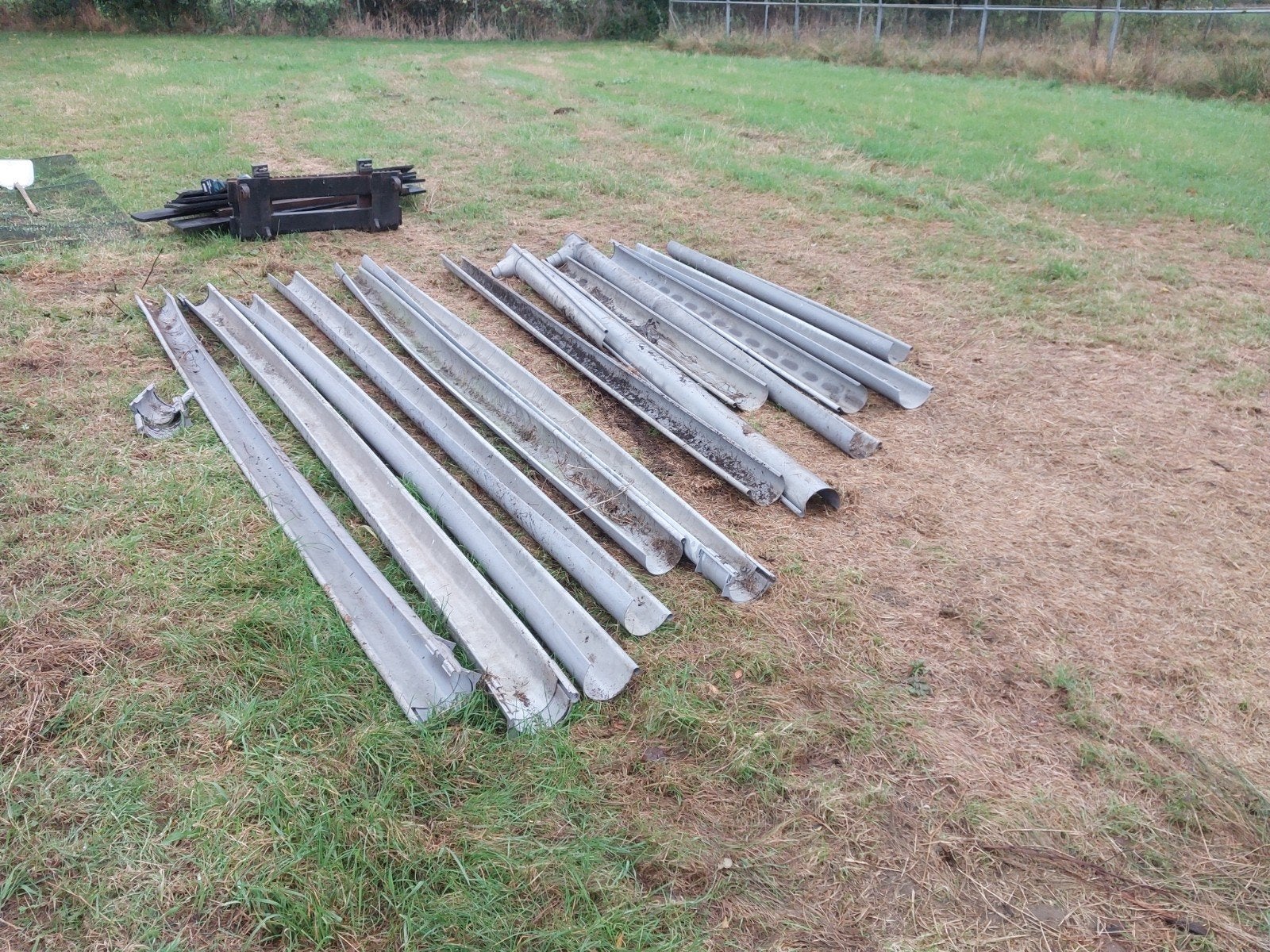 pvc dakgoten 150mm, Ophalen, Gebruikt, Kunststof, 15 m² of meer