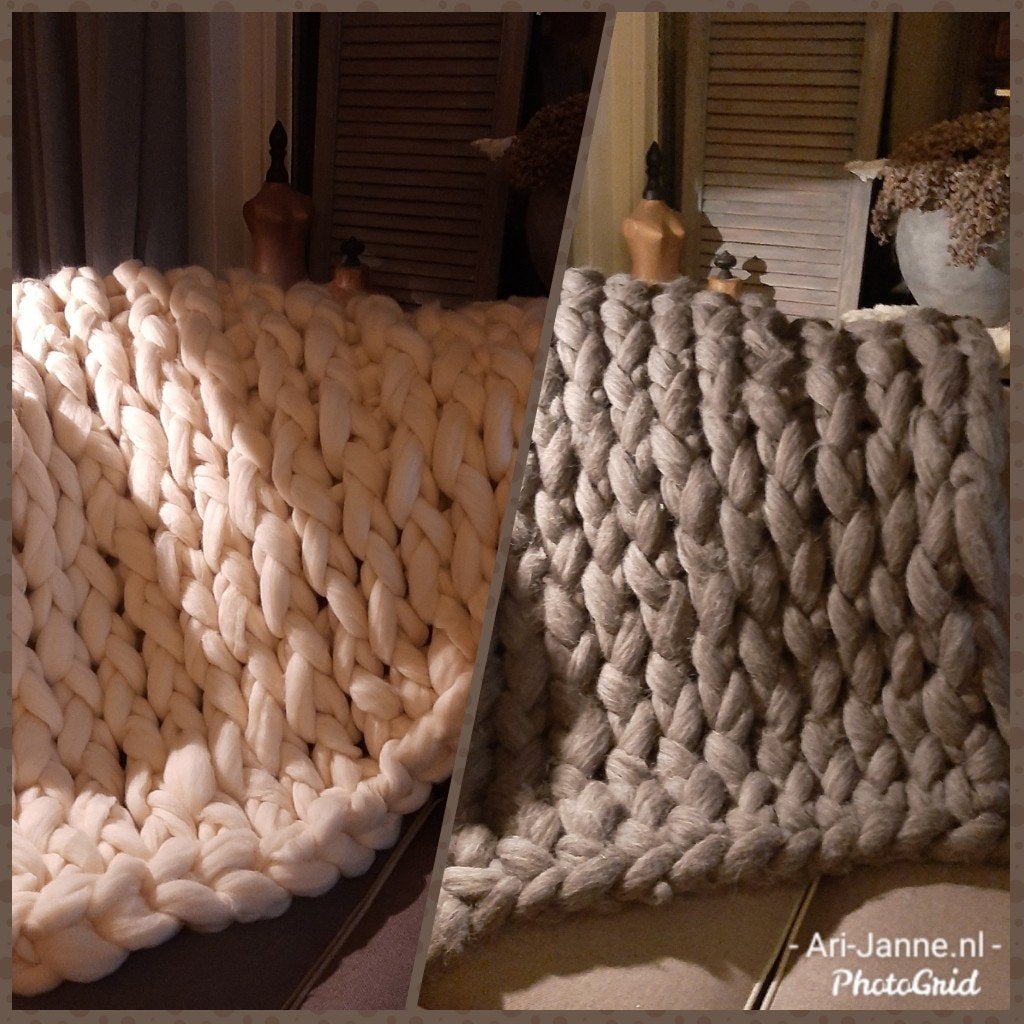 NIEUW! Stoere woondekens, XXLdeken,plaid,sprei,lontwol, deco, 100 cm, Overige kleuren, Woondeken, Wol