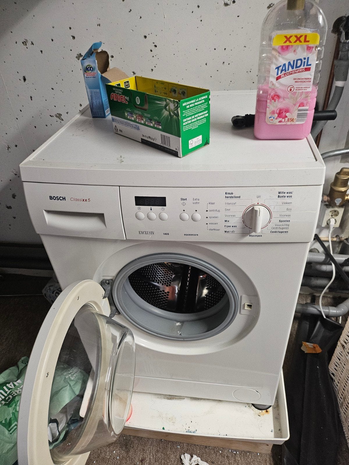 Gebruikte Bosch wasmachine, Witgoed en Apparatuur, Wasmachines, Ophalen, Gebruikt, 1200 tot 1600 toeren, 85 tot 90 cm