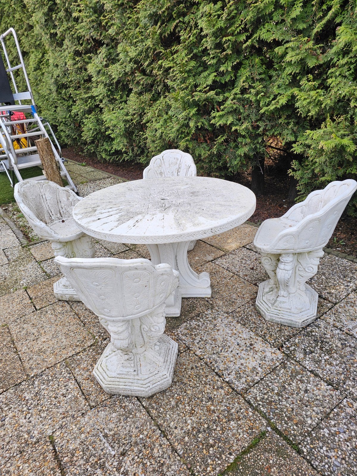 Betonnen Tuinset, Tuin en Terras, Tuinbeelden, Ophalen of Verzenden, Gebruikt, Overige typen
