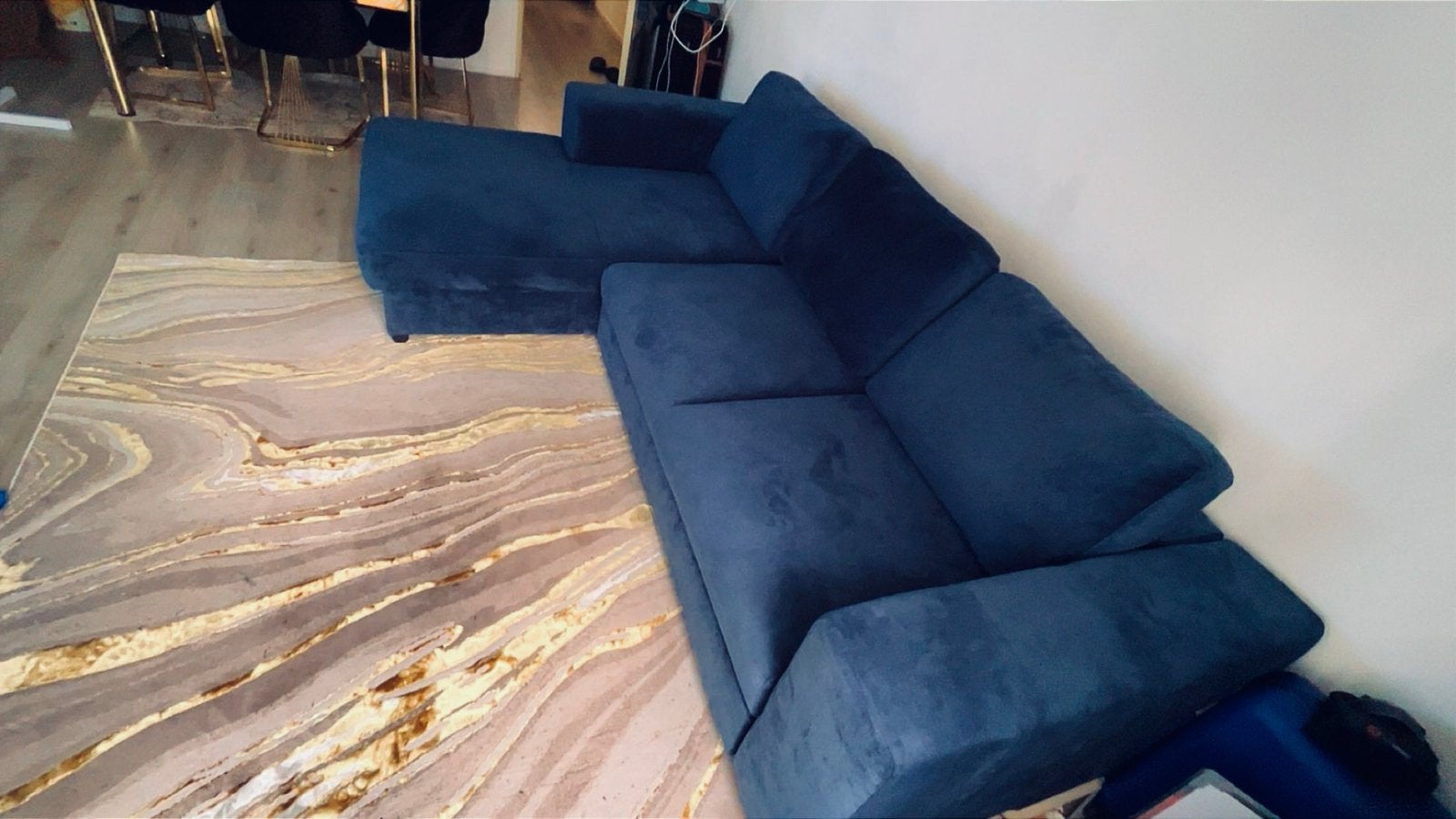Nieuwe en kwalitatieve slaapbank, Blauw, Ophalen of Verzenden, Overige maten, Nieuw