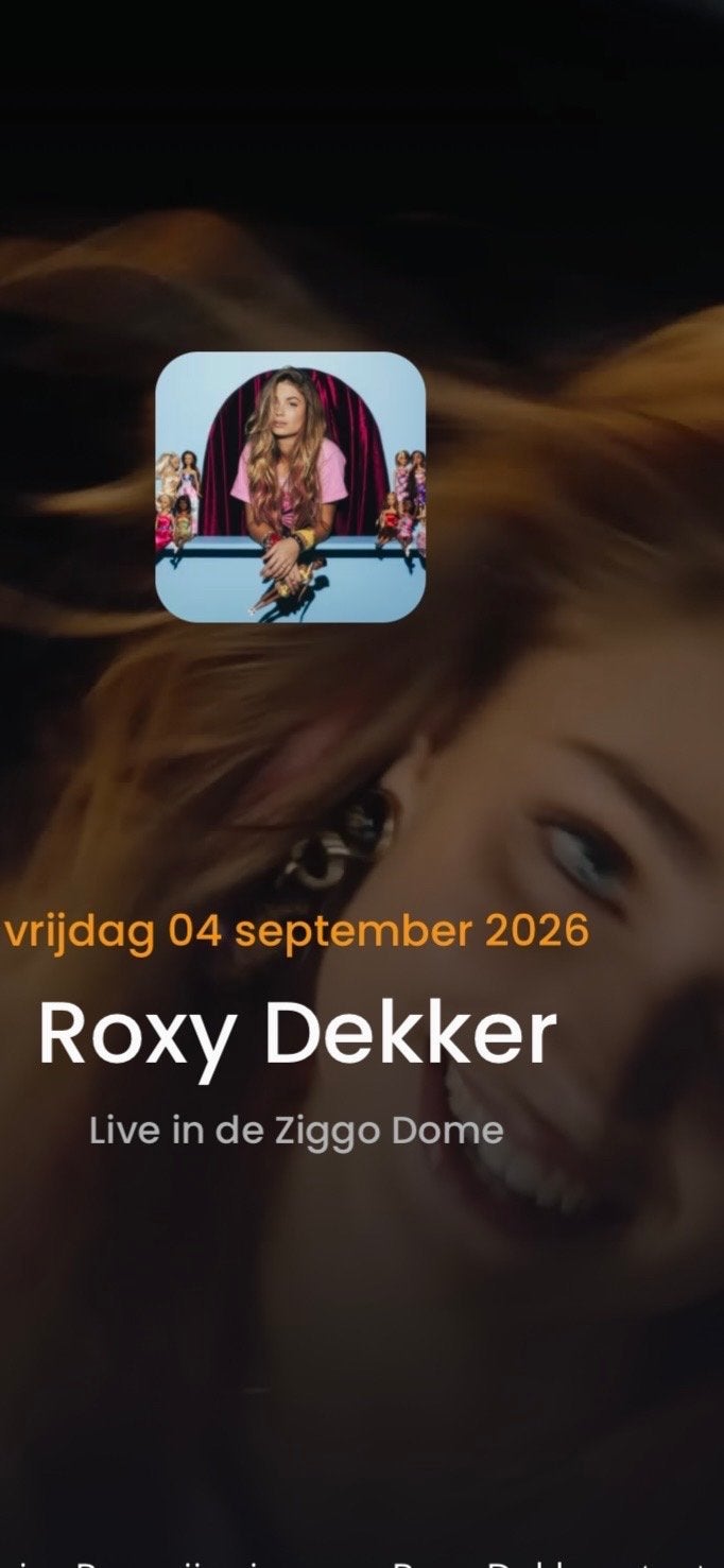 2 kaarten staanplaatsen Roxy Dekker 4 september, Twee personen, September