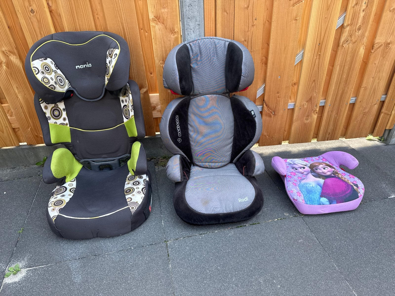 Nania, Maxi-Cosi autostoeltjes en Frozen zitverhoger, Ophalen, Afneembare rugleuning, 9 t/m 36 kg, Maxi-Cosi