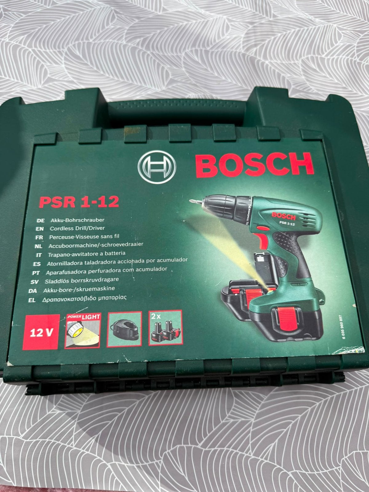 Bosch accuboormachine PSR 1-12, Gebruikt, Variabele snelheid, Ophalen of Verzenden, Boor- en Schroefmachine