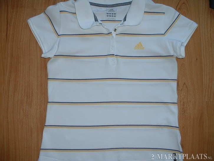 mooie polo ADIDAS maat xs/s (qwe), Adidas, Wit, Ophalen of Verzenden, Zo goed als nieuw