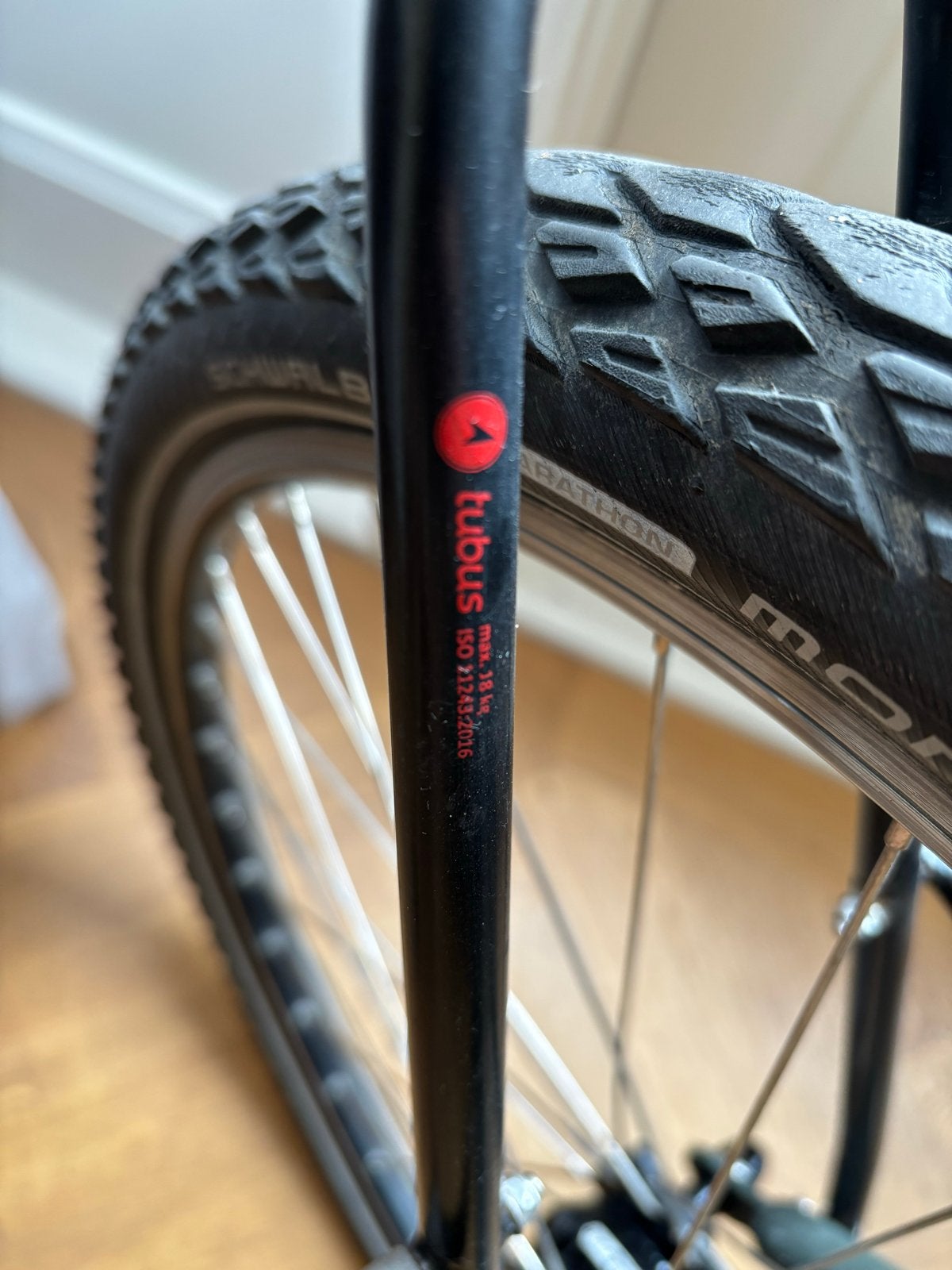 Tubus Lowrider Voordrager voor Fiets - Zwart, Fietsen en Brommers, Fietsaccessoires | Bagagedragers, Verzenden, Gebruikt