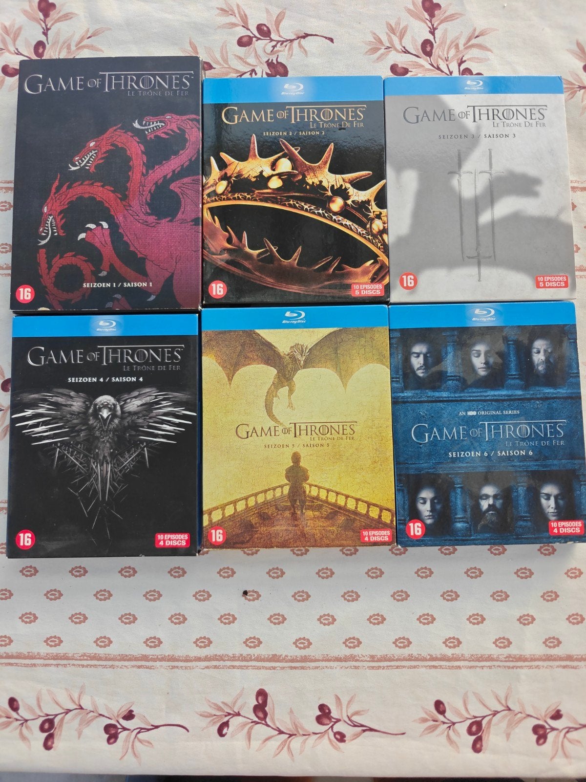 Game of Thrones Seizoenen 1-6 Blu-ray Boxset, Vanaf 16 jaar, Ophalen of Verzenden, Gebruikt, Science Fiction en Fantasy