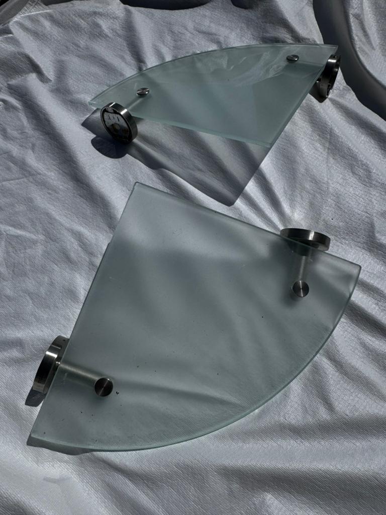 Hoek planchet voor douche, Gebruikt, Overige typen, Minder dan 100 cm, 25 tot 50 cm