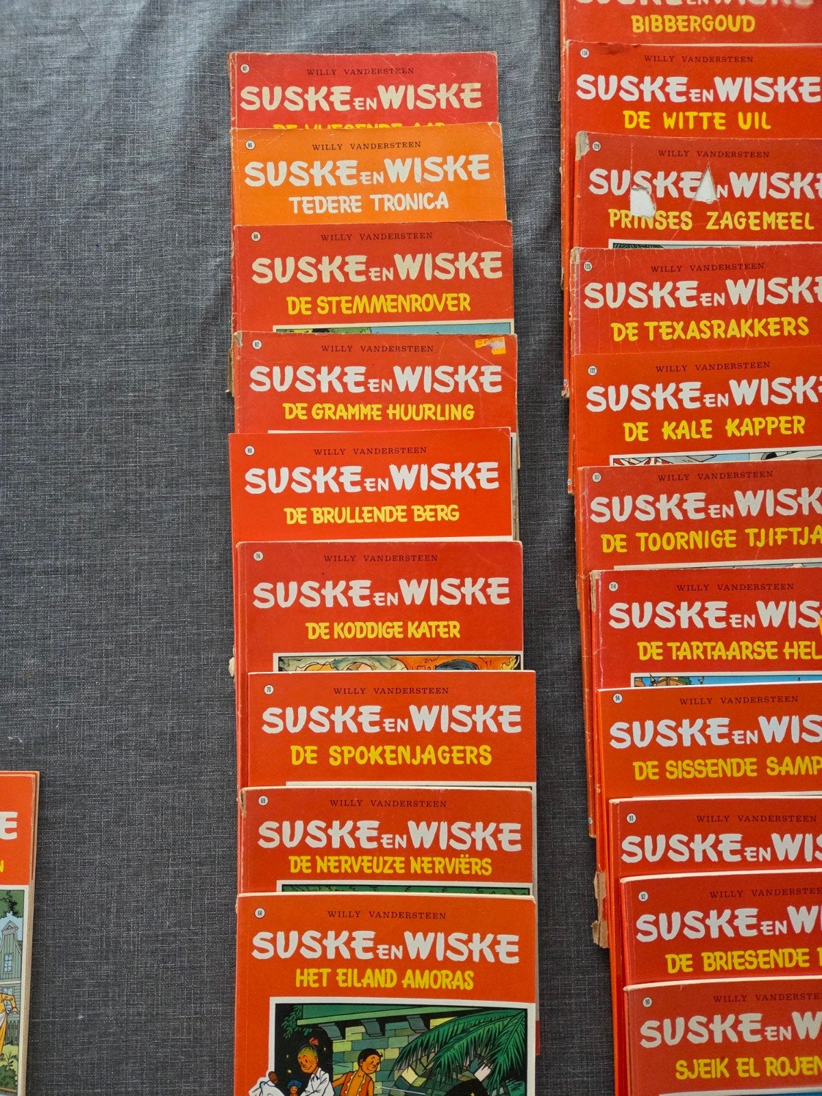 Grote collectie Suske en Wiske stripboeken, Meerdere stripboeken, Ophalen of Verzenden, Gelezen, Willy Vandersteen