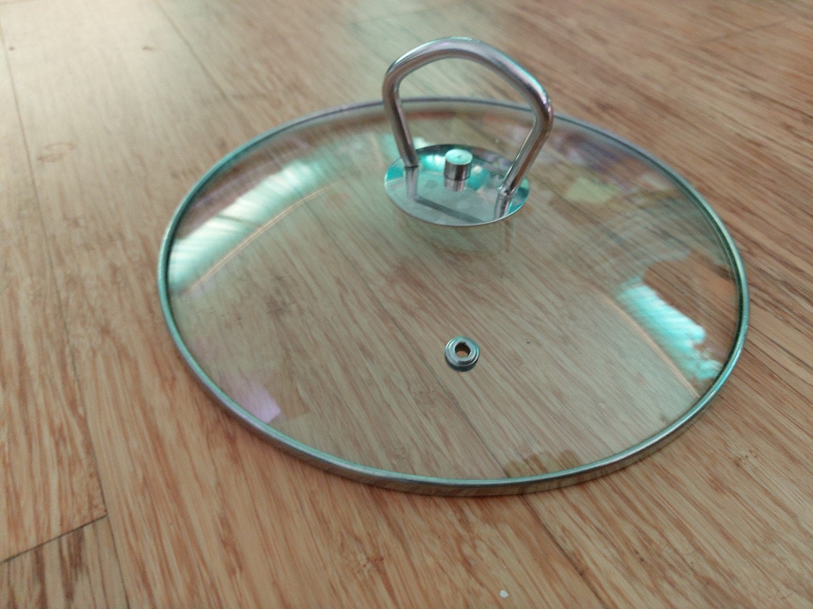 Pannendeksel van glas, ca. 17 cm, Ophalen