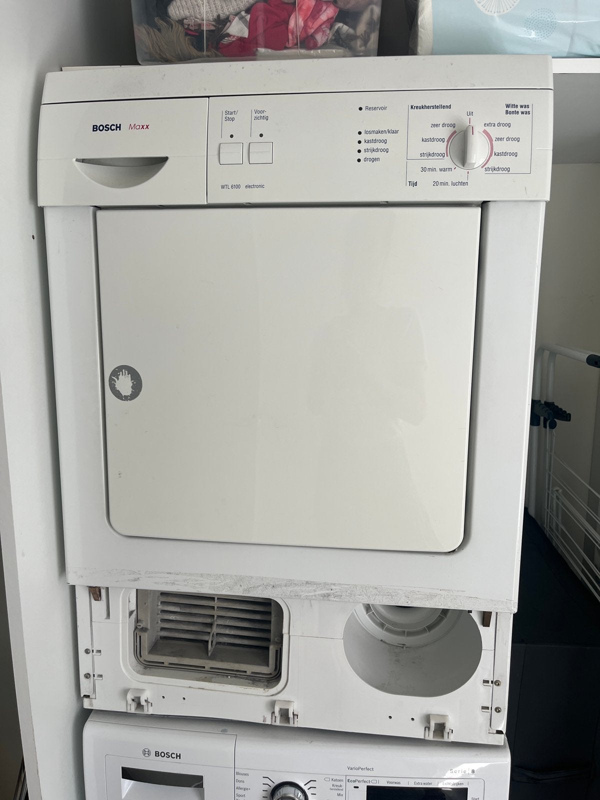 Gratis Bosch Maxx wasdroger - werkt nog!, Witgoed en Apparatuur, Wasdrogers, Ophalen, 6 tot 8 kg, Gebruikt, Voorlader