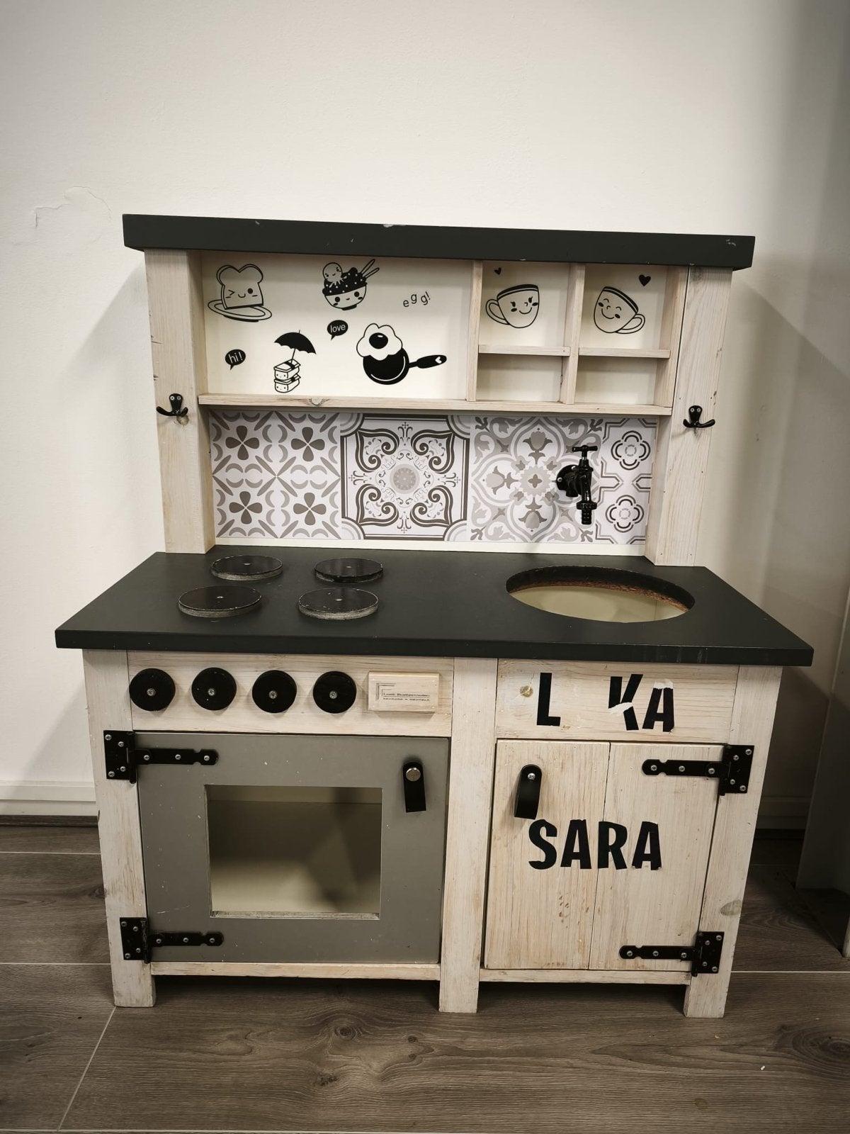 Steigerhouten Speelkeuken, Ophalen, Gebruikt