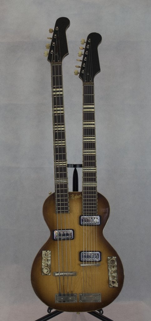 Hofner 191 Double Neck uit 1962, Muziek en Instrumenten, Ophalen, Gebruikt, Hollow body, Overige merken