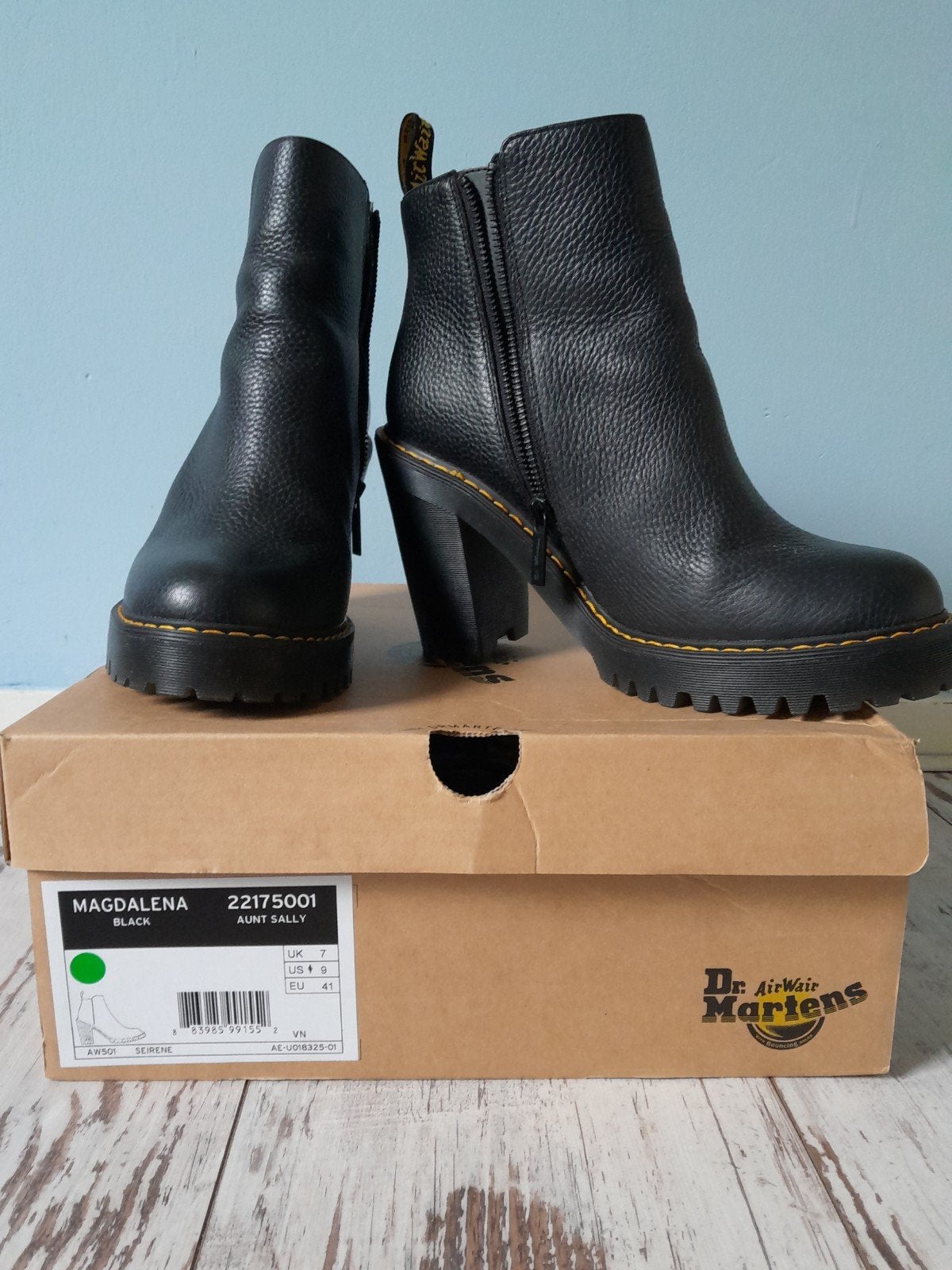 Dr. Martens Magdalena maat 41 (uk7) - Zo goed als nieuw, Kleding | Dames, Ophalen, Zwart, Lage of Enkellaarzen, Dr. Martens